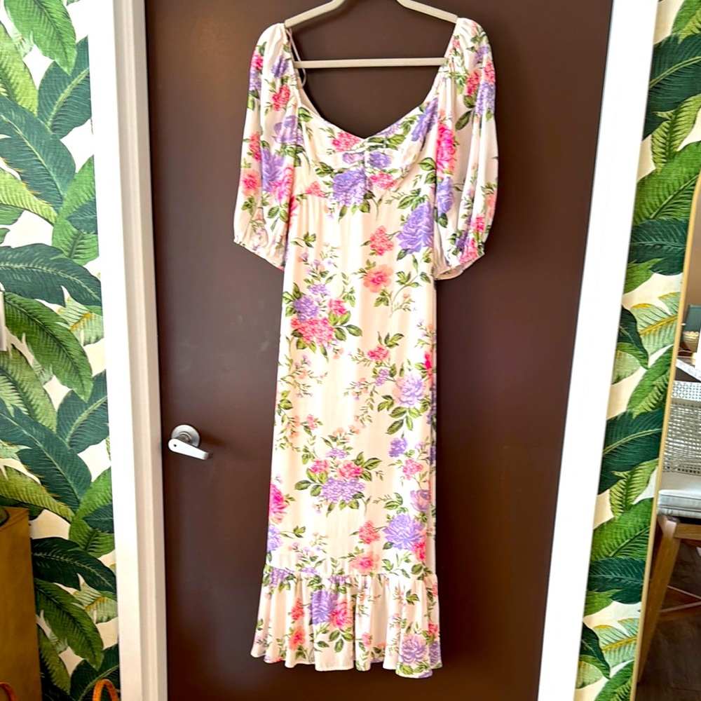 NOBODY’s CHILD Floral Print Maxi Dress NWT’s sz 6 - Picture 7 of 13